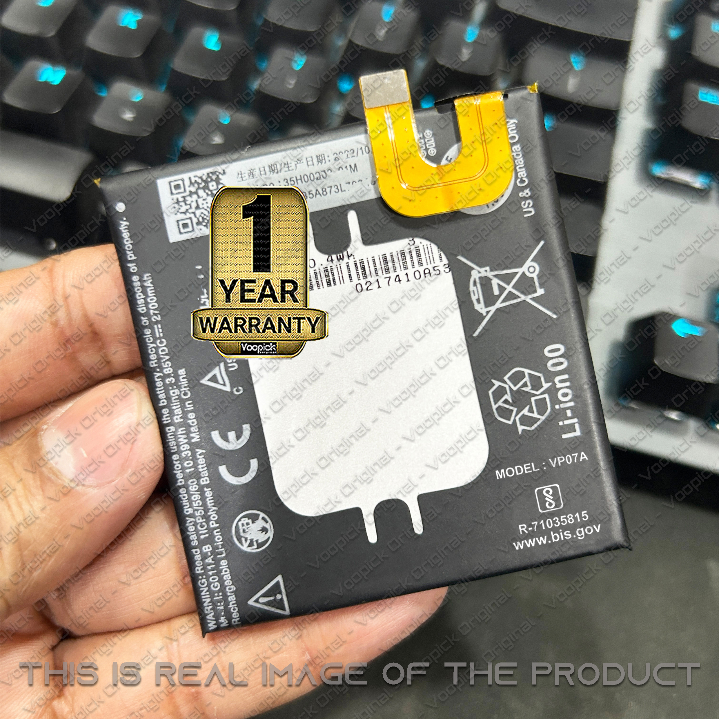 100% Original G011A-B Battery For Google Pixel 2 (G011A) with 1 Year Warranty. [2700mAh-Capacity]