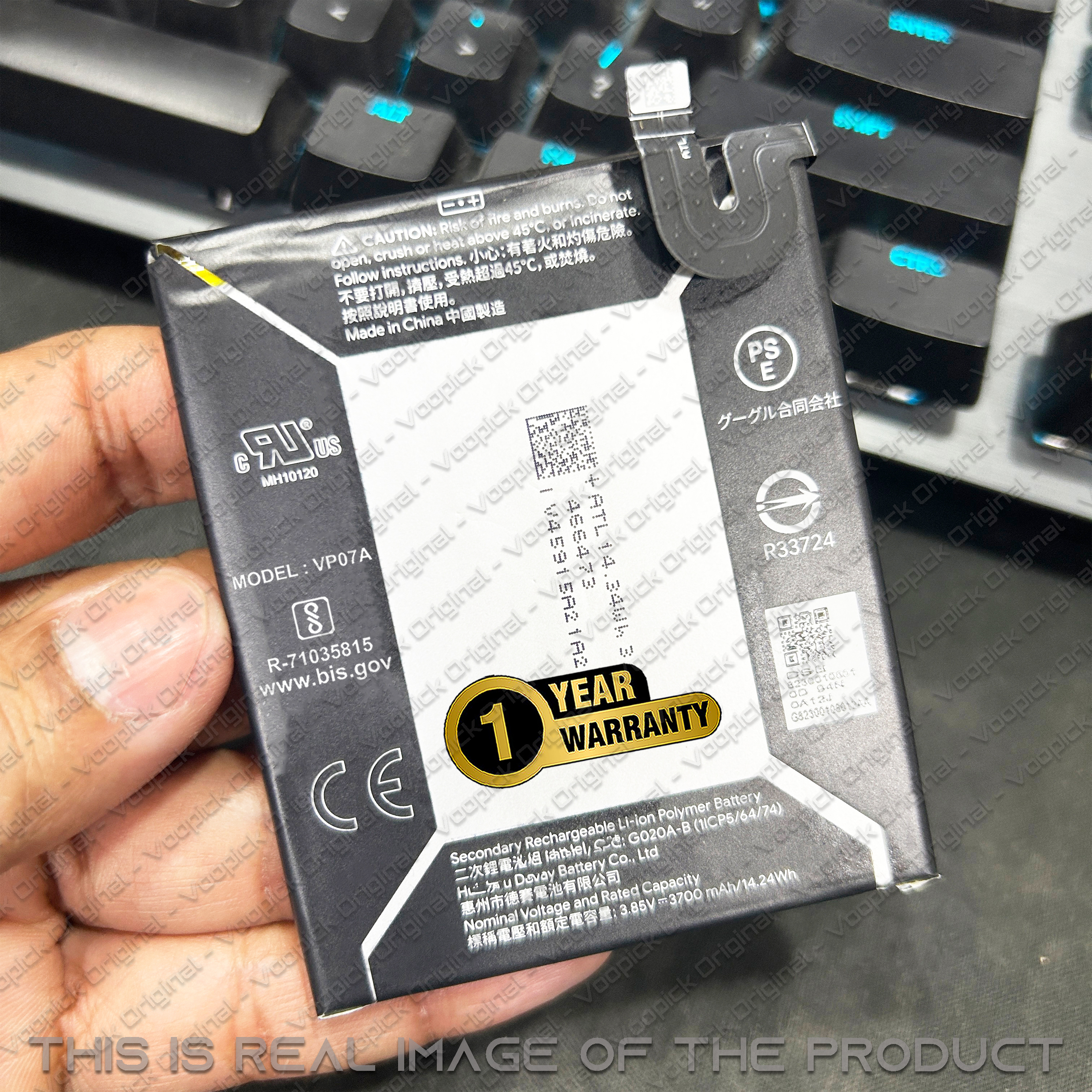 100% Original G020A-B Battery For Google Pixel 3a XL (Models: G020C, G020G, G020F, G020A, G020B, G020D) with 1 Year Warranty. [3700mAh-Capacity]